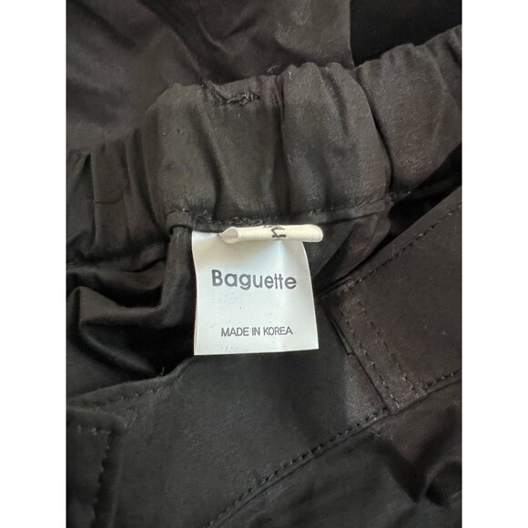 Baguette Wide Leg Cargo Pants in Black - Picture 5 of 5